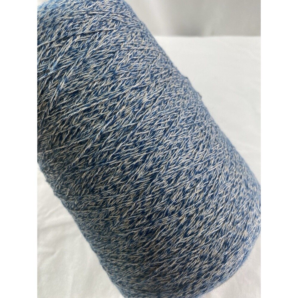 Cone Yarn Spool Yarn Blue White Mix Net Weight 400g #843